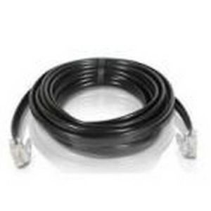 New 25 ft Foot Telephone Phone Extension Cord Cable Line Wire Black RJ11 Modular