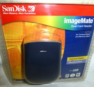 SanDisk Imagemate New Dual Card Reader USB SDDR 77 07 Compact Flash Memory Stick