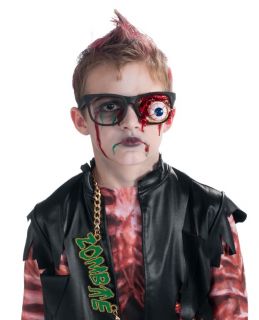 Kids Boys Girls Funny Gross Zombie Costume Eyeball Glasses Child