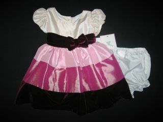 New "Shades of Mauve" Satin Easter Dress Girls 18M Spring Summer Baby Clothes