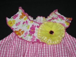 New "Pink Lemonade Daisies" Dress Girls Clothes 24M Spring Summer Easter Baby