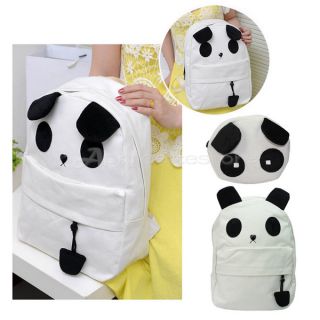 2X Panda Canvas Backpack Book Schoolbag Casual Shoulder Bag Handbag Purse Cute