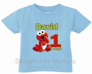 Personalized T Shirt Sesame St Elmo Baby Any Name