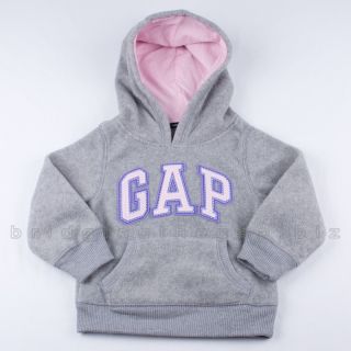 Baby Gap Girls Sweatshirt Hoodie Logo Jacket Fleece