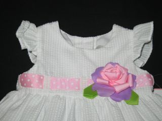 New "Angelic Garden" Dress Girls Baby Clothes 9M Spring Summer Easter Ruffles