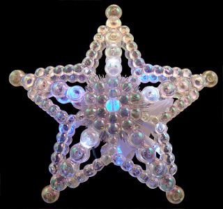 LED Color Changing Lighted Star Christmas Tree Topper