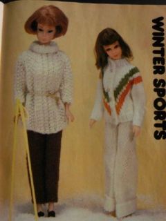 Fab 70s Barbie Fashion Baby Doll Clothes Outfits Knit Crochet Sew Patterns