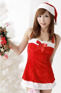 Hot Sexy Naughty Santa Role Play Lingerie Christmas Dancer Costume 1D01