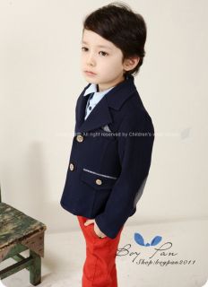 Kids Toddlers Boys Clothing Handsome Little Gentleman Tops Coats Jackets Sz3 8Y