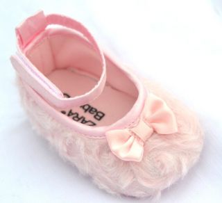 Pink Mary Jane Infant Soft Sole Kids Toddler Baby Girl Shoes EUR Size 19 21 23