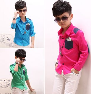 Fashion Kids Toddlers Clothes Cute Boys 3 Colors to Choose Tops Shirts AGES2 7Y