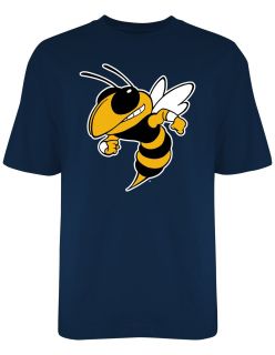 Georgia Tech Yellow Jackets Old Varsity Brand Navy Blue Big Screen T Shirt