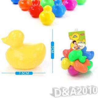 Colorful Lovely Toy Multi Rubber Duck Duckies Baby Kid Bath Shower Toy 10 in Bag