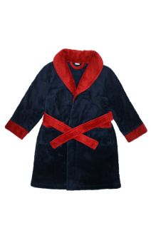 Personalised Kid's Boys Dressing Gown Bath Robe Red Blue Age 2 6