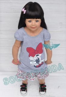 KC031 Gray Cat Smart Soft Girl Baby T Shirt Top Age 3 4