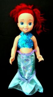 Disney Ariel Little Mermaid Toddler Girl 15" Doll Toy