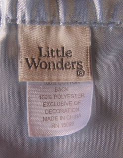 Little Wonders Blue Polka Dot Baby Boy Lovey Blanket