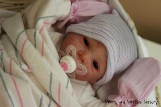 Reborn Baby Girl Newborn 3D Texture Skin Lifelife Doll Art Dimples and Wrinkles