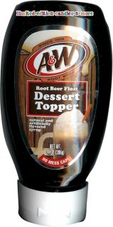 A w Root Beer Float Dessert Topper Ice Cream Topping
