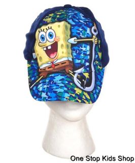 Spongebob Squarepants Toddler Boys 2T 3T 4T 5T Hat Cap Visor Nickelodeon