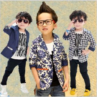 2013 Cool Kids Toddler Small Suit Korean Style Jacket Boys Coat Formal Clothes