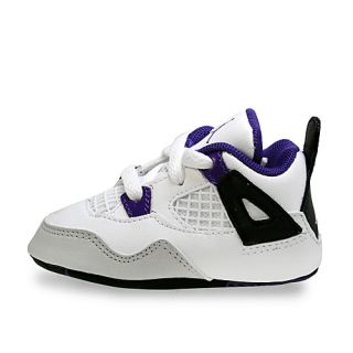 New Nike Jordan 4 Retro GP Crib Size 1 White Baby Shoes Newborn Sneakers