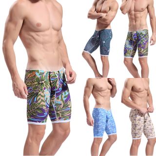 Men's Cotton Thermal Pants Johns Shorts Pattern Printed Underwear s XL 4 Colors