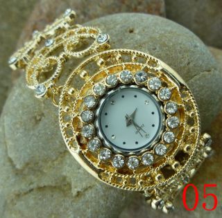 Fashion Rhinestones Crystal Bangle Analog Pretty Women's Wrist Watch Pretty S112