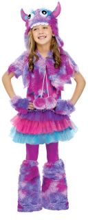 Polka Dot Monster Girls Halloween Fancy Dress Film Kids Child Costume Outfit New