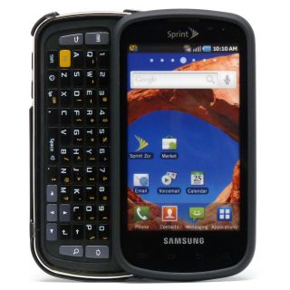 Black Hard Rubber Phone Cover Case for Samsung Epic 4G
