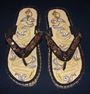 Baby Phat Women Espadrille Thong Sandals Shoes Sz 7 New