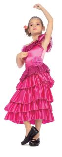 Sophisticated Hot Pink Fuchsia Spanish Princess Dress Up Costume Rubies