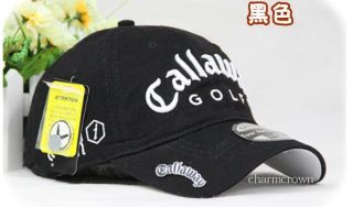 Callaway Golf Baseball Fitted Hat Cap Casual Unisex Visor Hat Peaked Cap C0411D