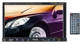 New Soundstorm SD802 8" Touch Screen DVD CD  Receiver USB SD Aux Car Player