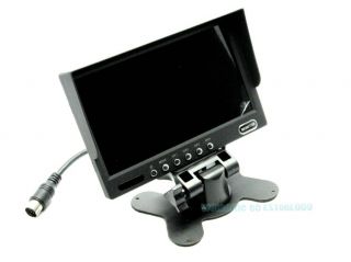 7" TFT LCD Car Rearview Quad Split Monitor Remote Control 4 CH Video Inputs