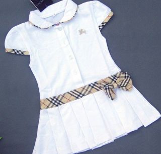 Baby Girl Checkered Polo Dress Designer Inspired Clothing Newborn Bow 3 6 12 3 4