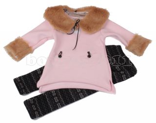 New Kids Toddlers Girls Fashion Winter Coats and Leggings Outfits Sets Sz3 8Y