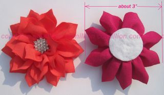 13 Lots Luxurious Rhinestones Hindu Lotus Flower for Headband Hair Bow Baby Girl