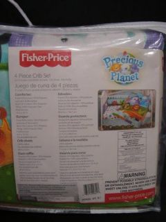 Fisher Price Baby Precious Planet 4pc Crib Bedding Set
