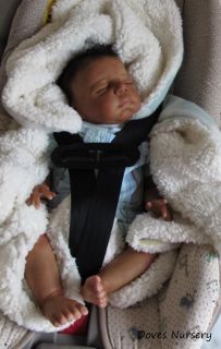Doves Nursery ♥ Realistic Newborn Ethnic Reborn Baby Boy ♥ A Pat Moulton Sculpt