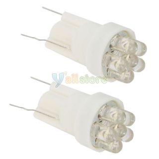 2X Super White T10 6 LED Wedge Light Bulbs 194 2825 168