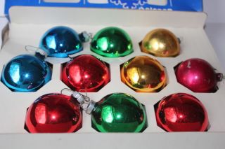 Vintage 1970's Shiny Brite Glass Christmas Ornaments 10