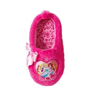 Disney Princess Toddler Girl Scuff Slippers Size Large 9 10 Pink