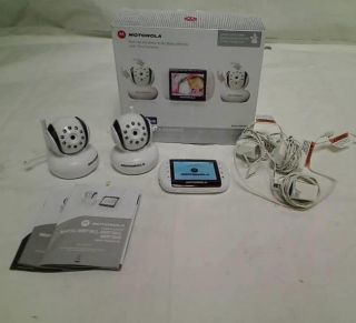 Motorola Digital Video Baby Monitor with 3 5" Color Screen 2 Cameras MBP 36 2