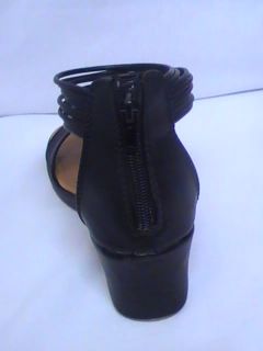 Girls Black Wedge Sandals 20 9 Youth Sz 10