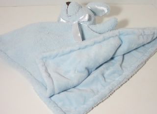 Lambs Ivy Blue Dog Puppy Plush Stuffed Lovey Security Blanket