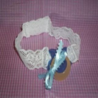Custom Made for Adult Sissy Baby Strap on Time Out Pacifier Blue for Fun Play