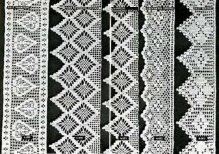 40 Edging Patterns Tat Tatting Crochet Knit Hairpin Lace Edgings