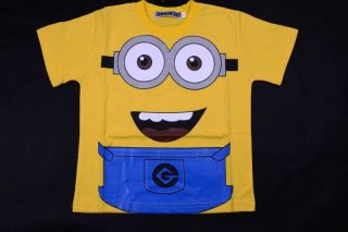 Despicable Me 2 Minions T Shirt Costume Cotton Kids Boy Toddler Shirt Top Gift