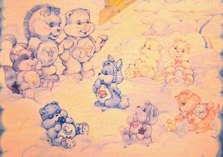 Complete Vintage Baby Lil Proud Heart Cub Plush Flocked Care Bear Cousin Kenner